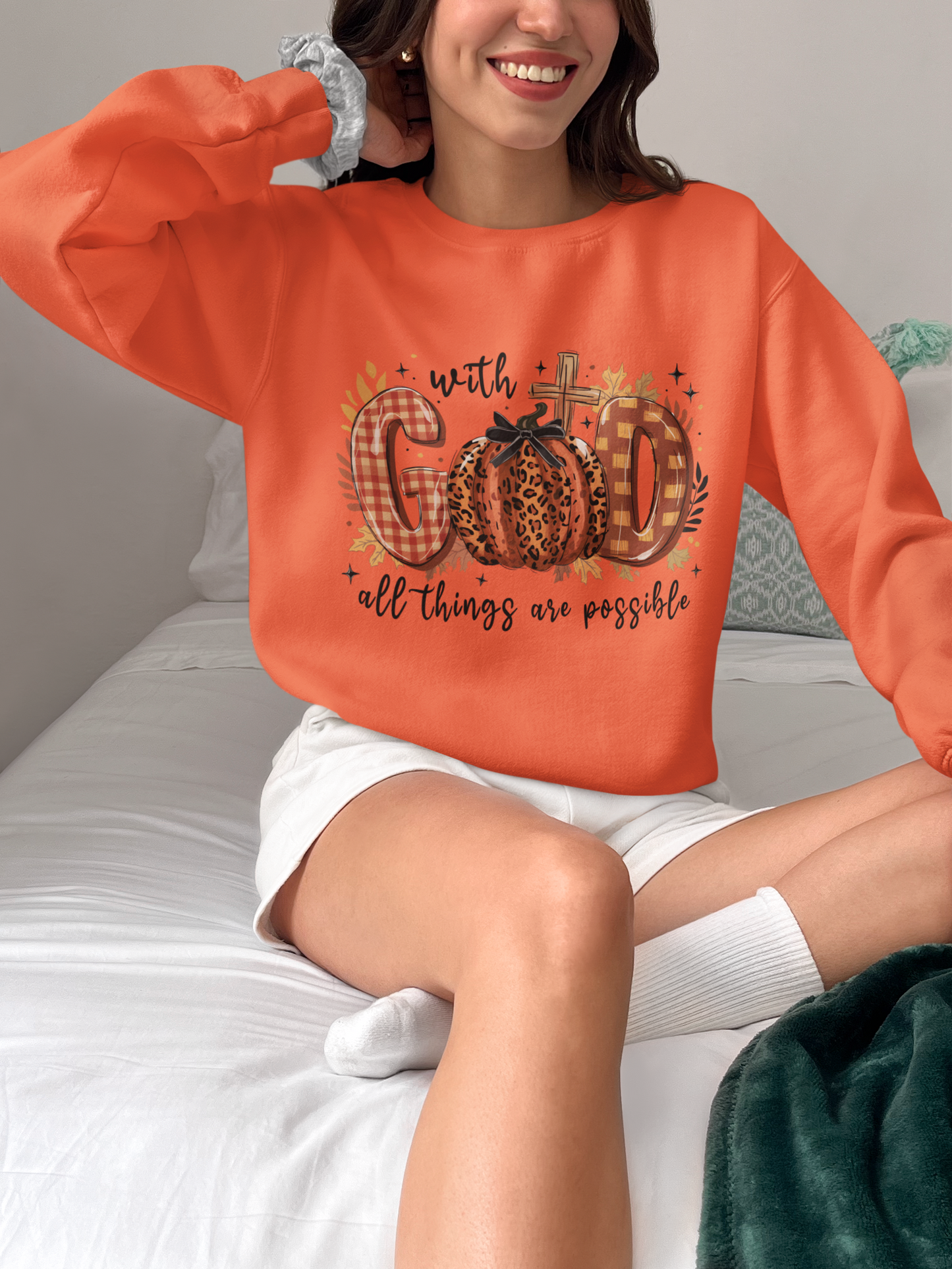 With God All Things are Possible Unisex Crewneck Sweatshirt