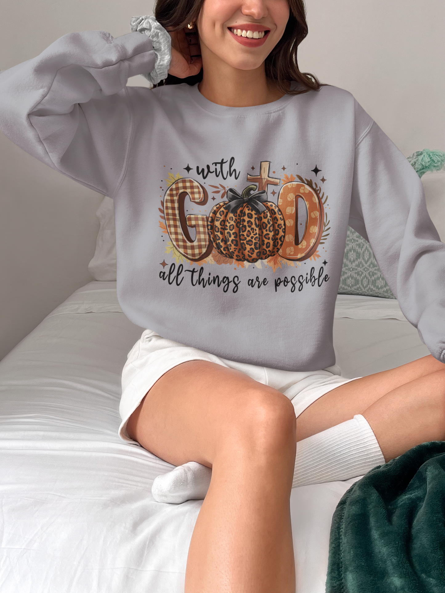 With God Unisex Crewneck Sweatshirt