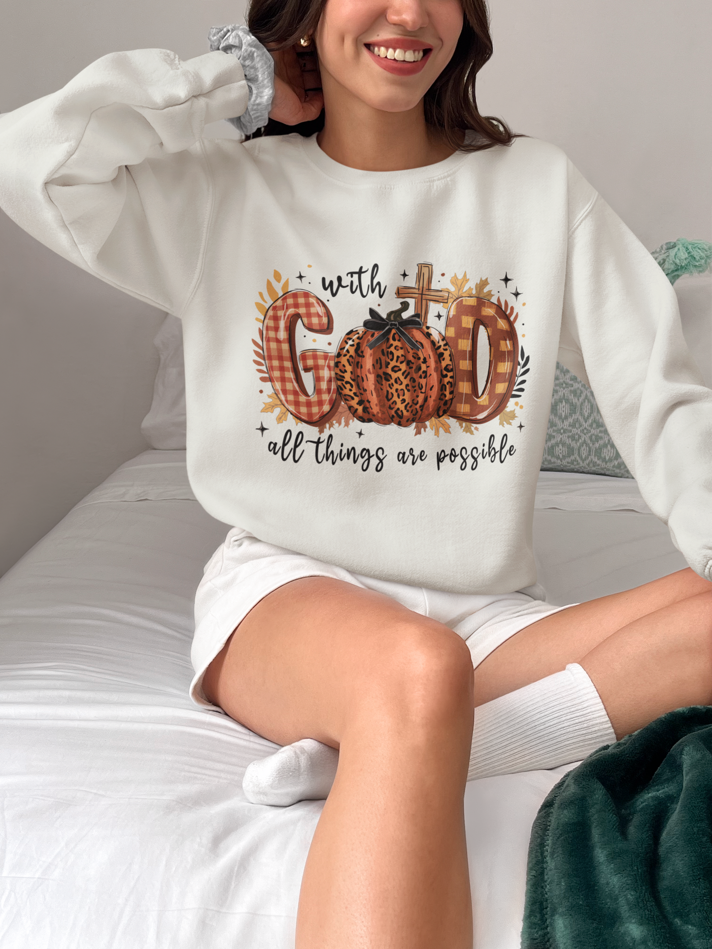 With God All Things are Possible Unisex Crewneck Sweatshirt