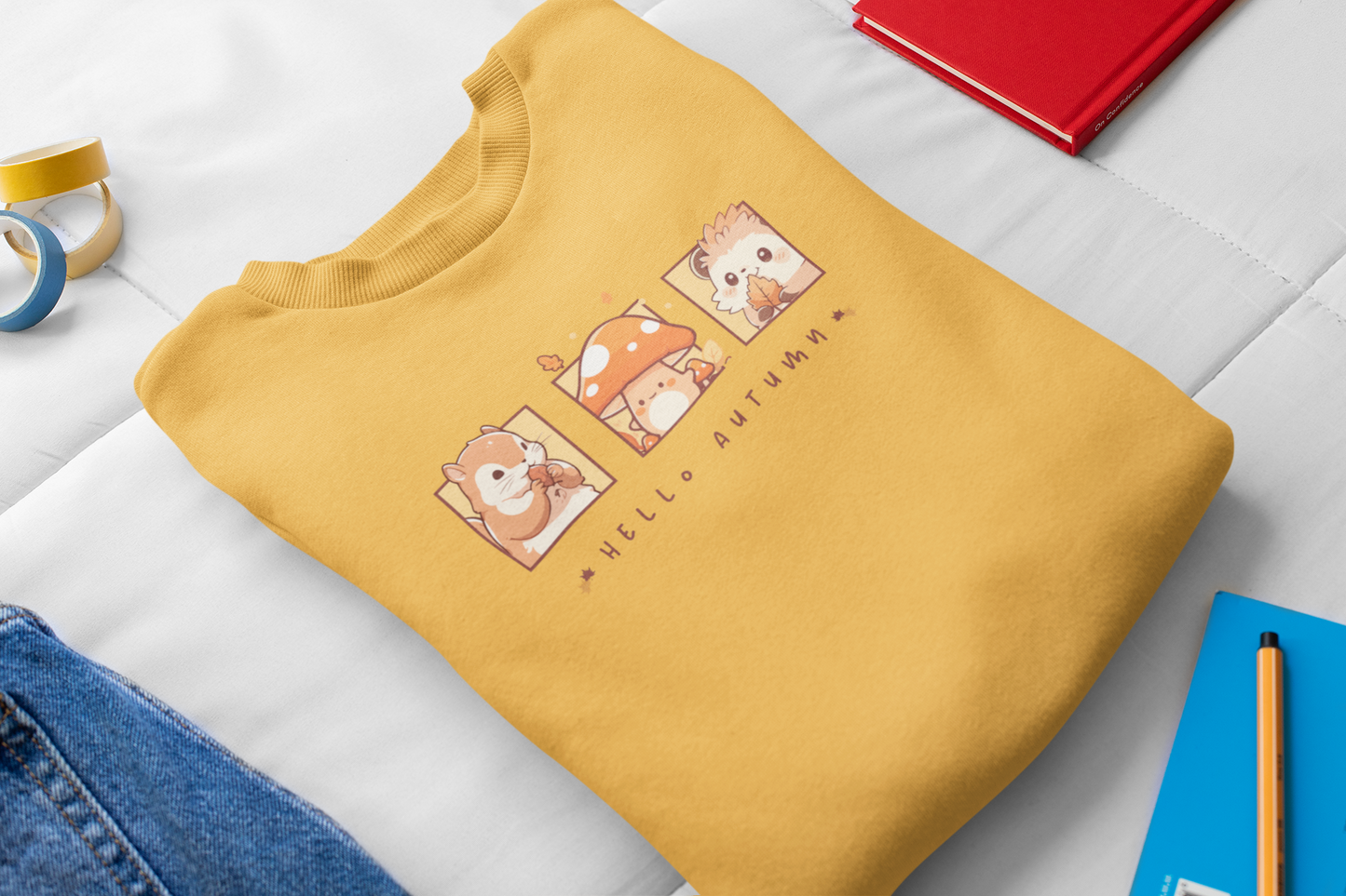 Hello Autumn Unisex Crewneck Sweatshirt
