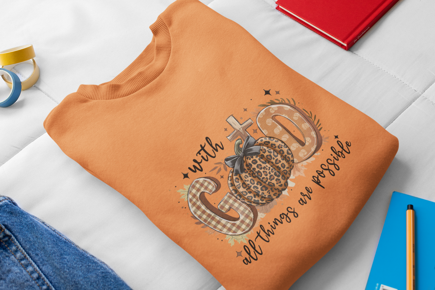 With God Unisex Crewneck Sweatshirt