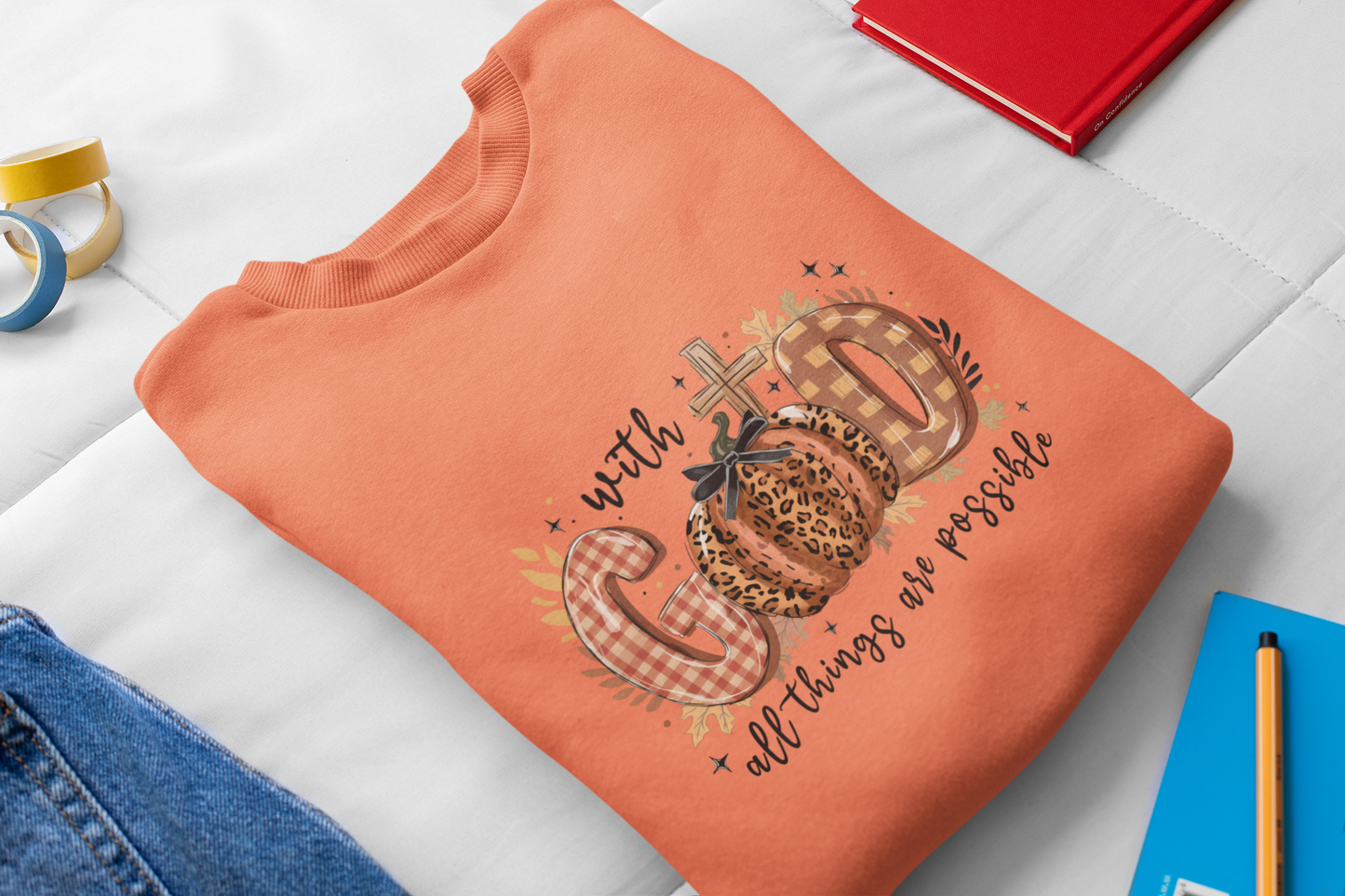 With God All Things are Possible Unisex Crewneck Sweatshirt