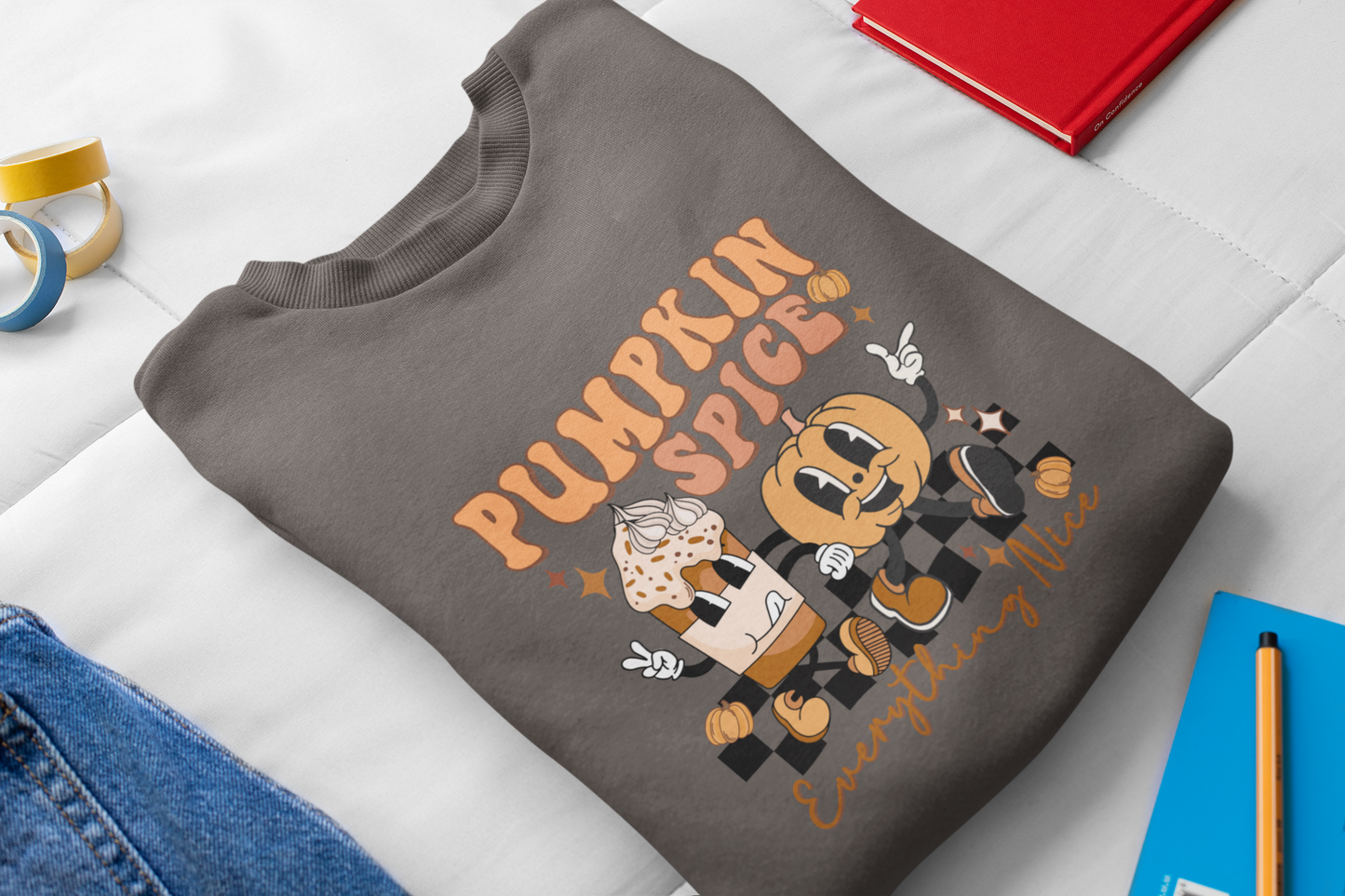 Pumpkin Spice Everything Nice Unisex Crewneck Sweatshirt