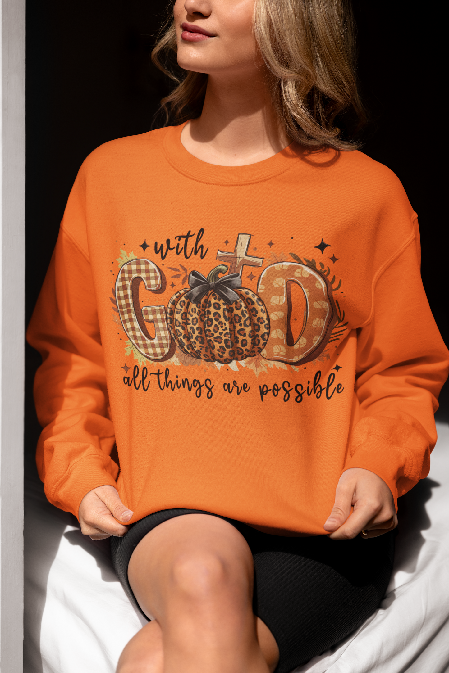 With God Unisex Crewneck Sweatshirt