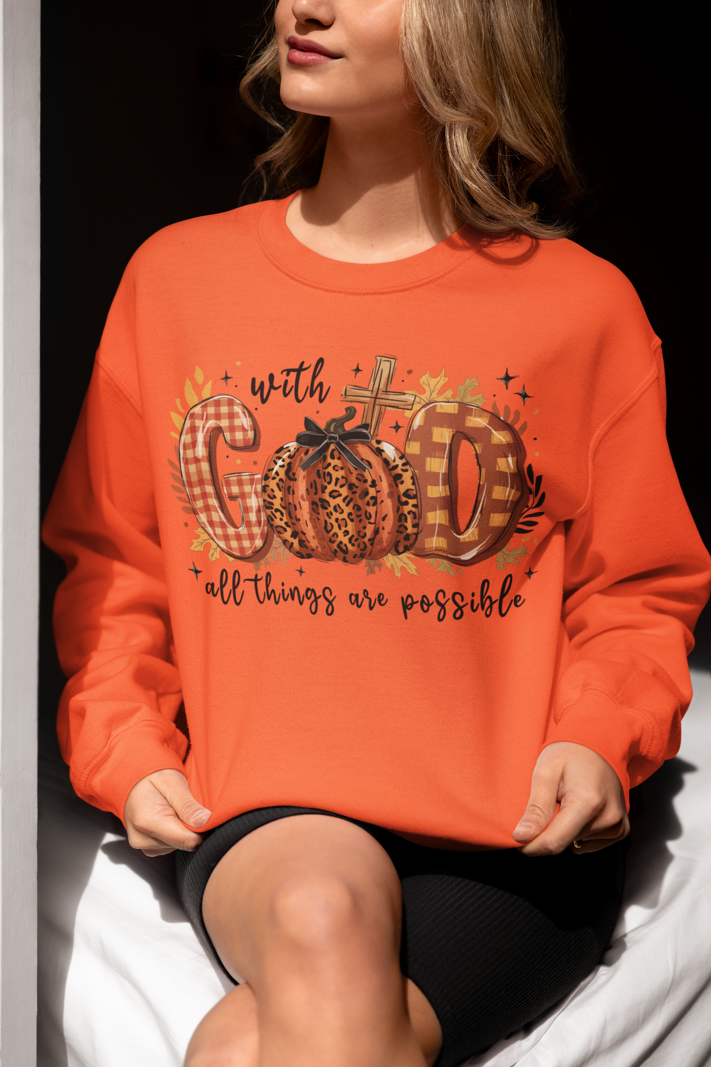 With God All Things are Possible Unisex Crewneck Sweatshirt