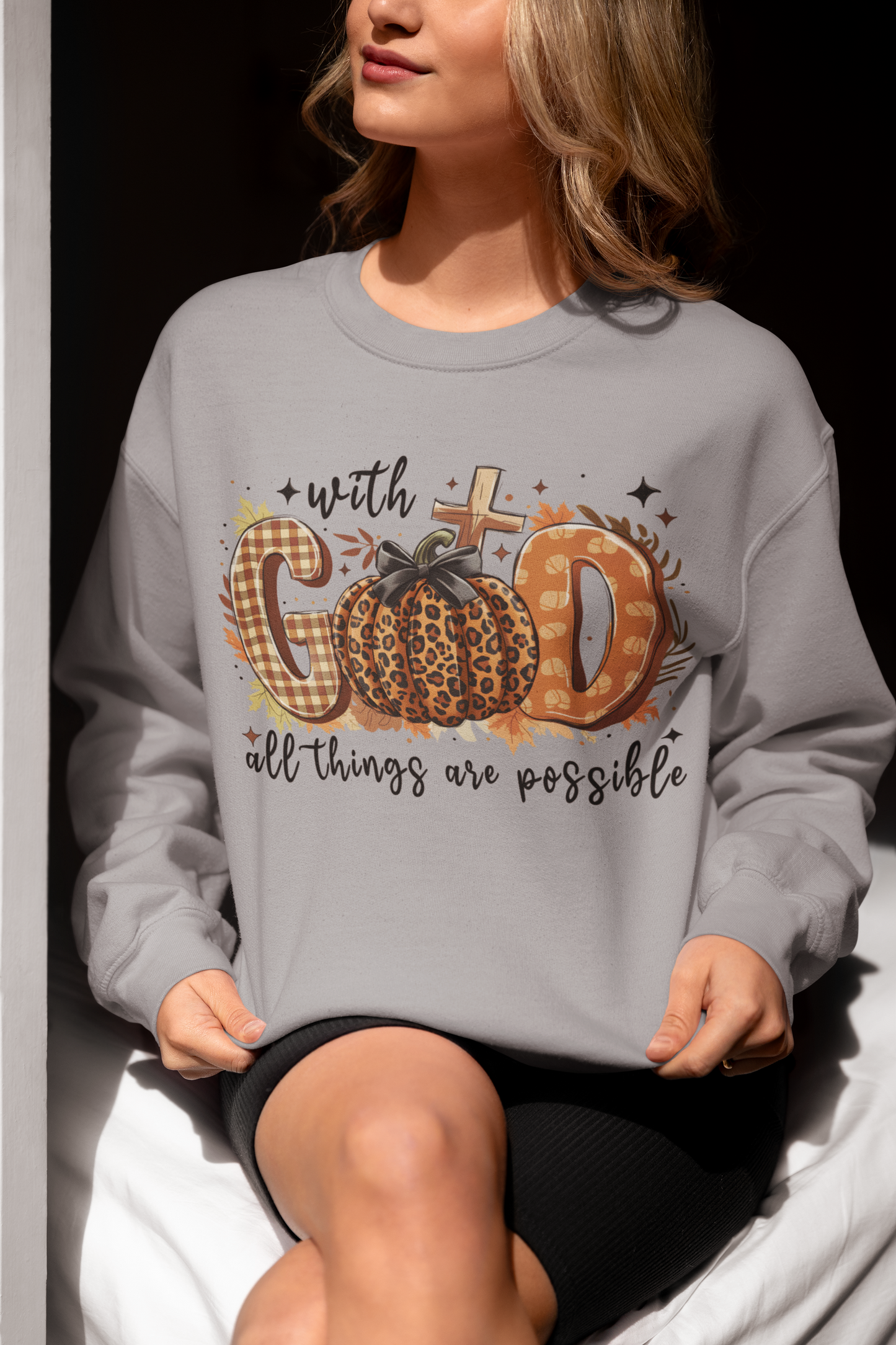 With God Unisex Crewneck Sweatshirt
