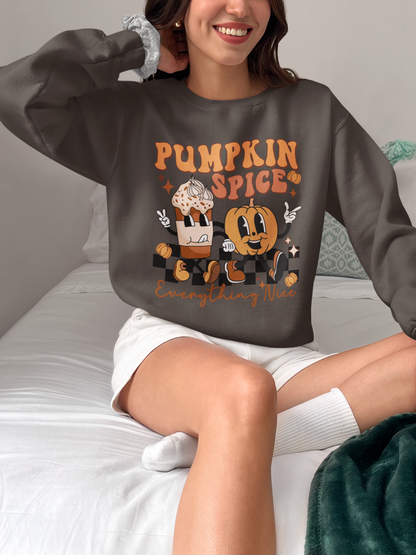 Pumpkin Spice Everything Nice Unisex Crewneck Sweatshirt