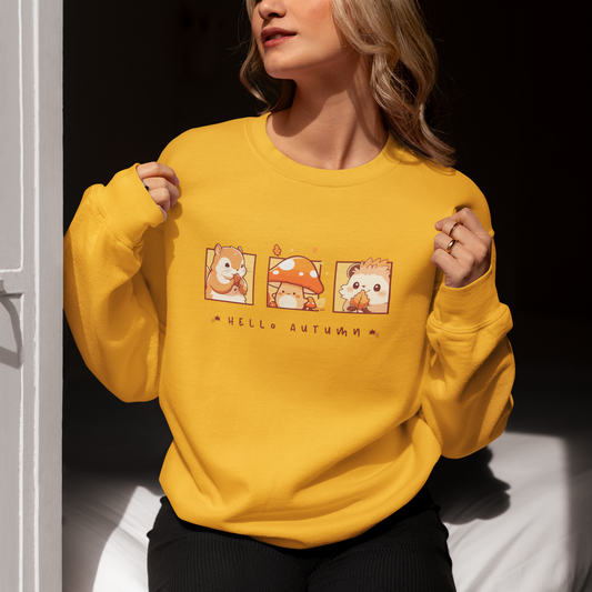 Hello Autumn Unisex Crewneck Sweatshirt