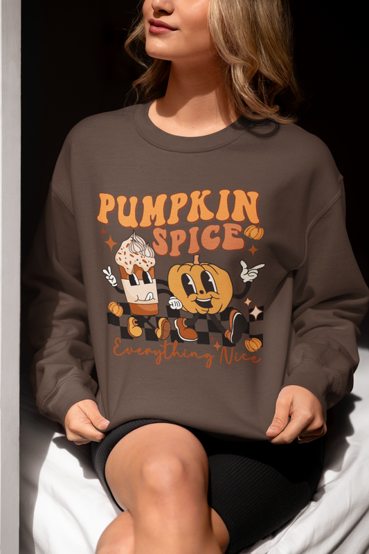 Pumpkin Spice Everything Nice Unisex Crewneck Sweatshirt